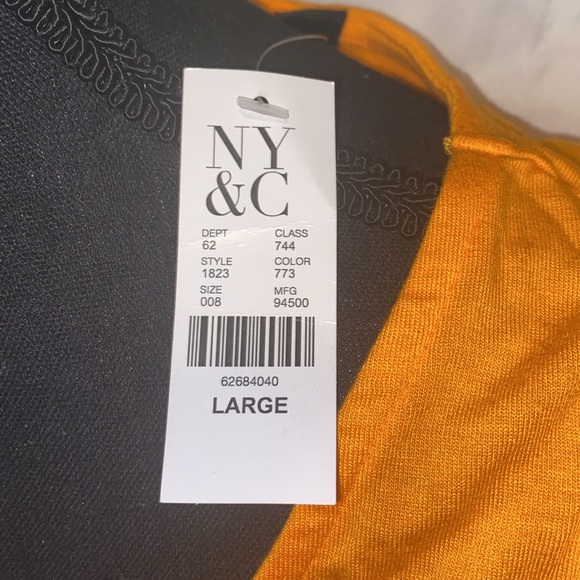 NWT Ny&c Light orange maxi dress large NY & CO - Picture 6 of 14